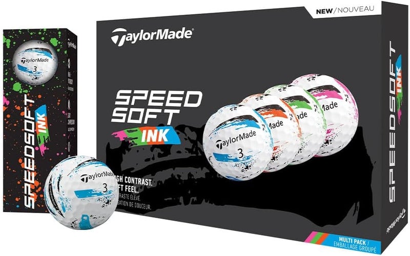 TaylorMade SpeedSoft Golf Balls, Maximum Distance with Ultra-Soft Feel, Perfect for Off The Tee and Around The Green - Image 1